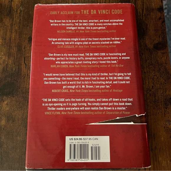 The Da Vinci Code by Dan Brown - Hardcover Book - Picture 2 of 10